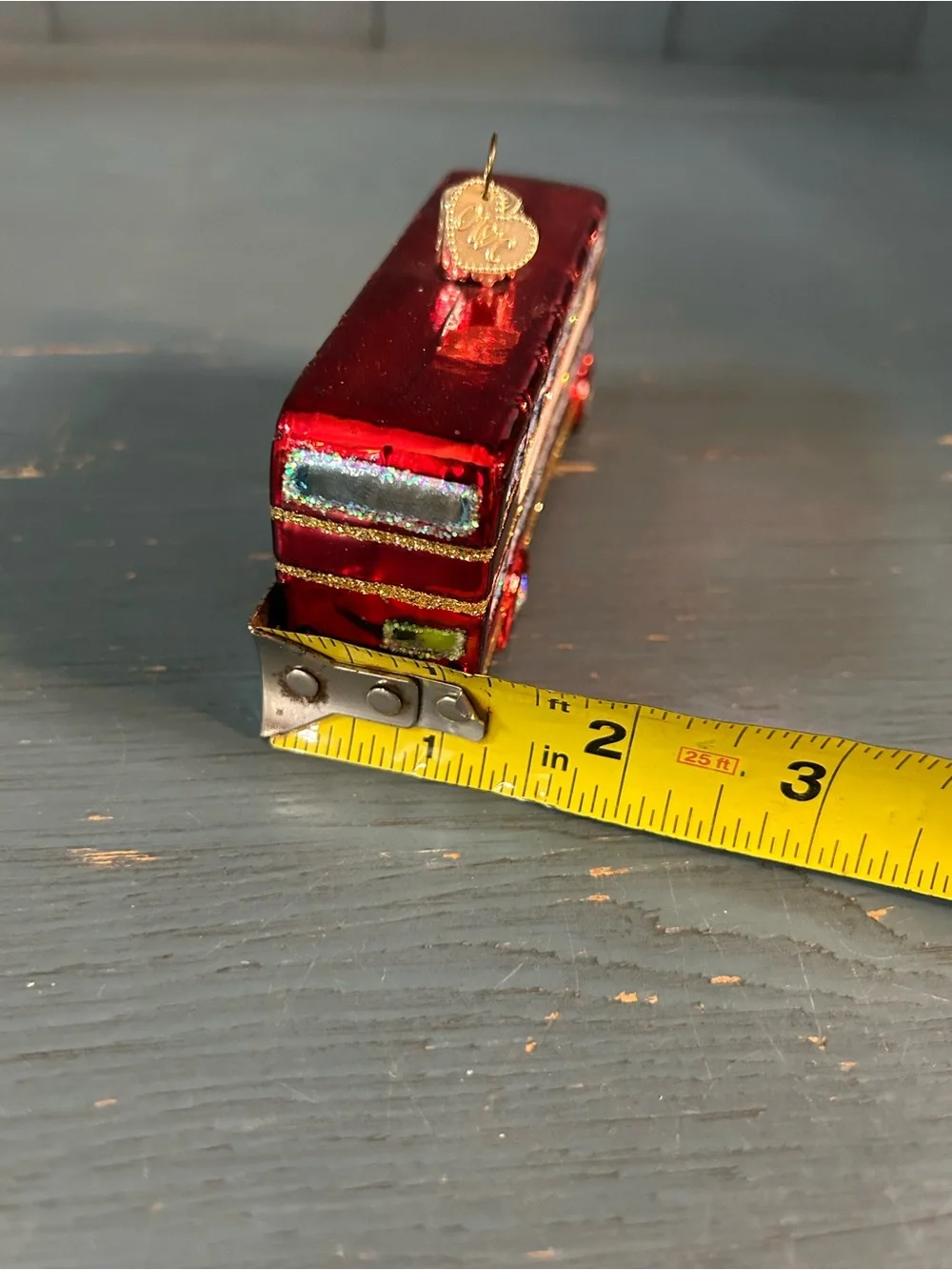 Red Double-Decker Bus Holiday Ornament - Old World Christmas